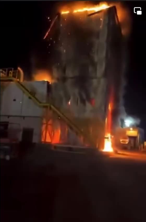 Pilgrim's pride food processing facility caught on fire in Moorefield