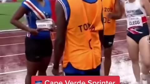 Cape Verde SprinterKuela Pereira Semedofinished 4th at the 200m heats