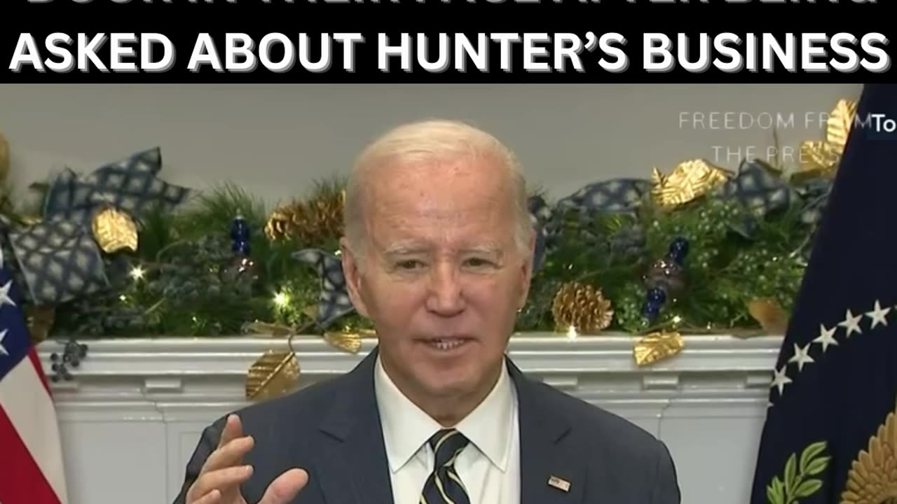 Joe Biden FLEES Reporers, SLAMS Door In Their Faces To Avoid Hunter Questions