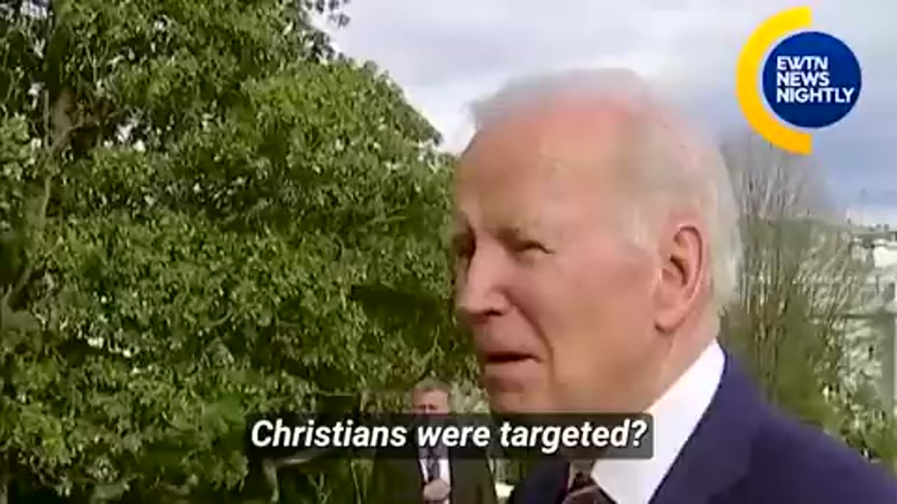 Remember Biden laughed when asked about Christians being killed