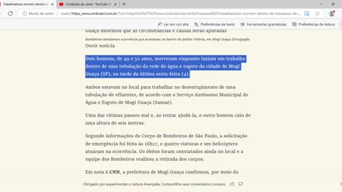 Trabalhadores morrem dentro de tubulação de esgoto no interior de SP