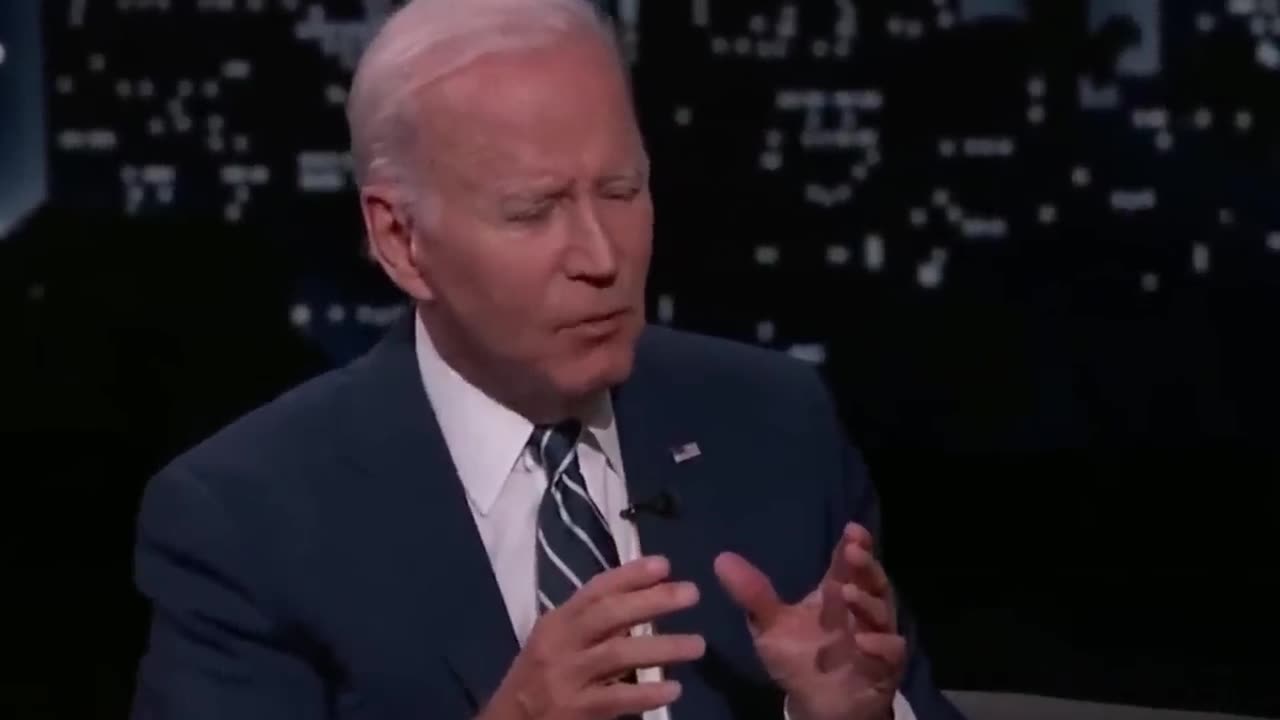 Biden can't even make sense on taped segment