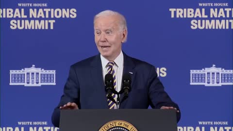 President Biden and VP Kamala Harris deliver remarks at the White House Tribal Nations Summit