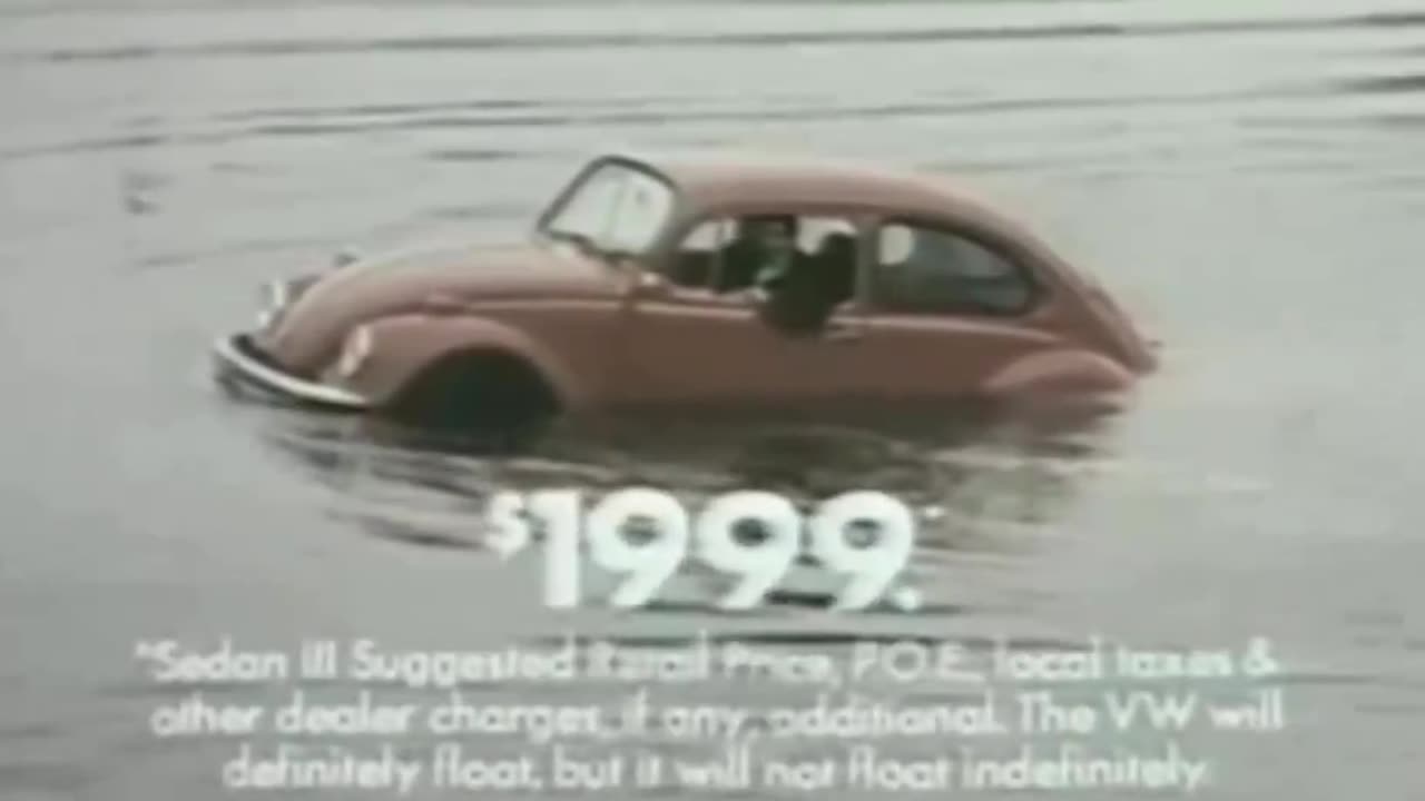 Volkswagen explains how their Beetle can float in water