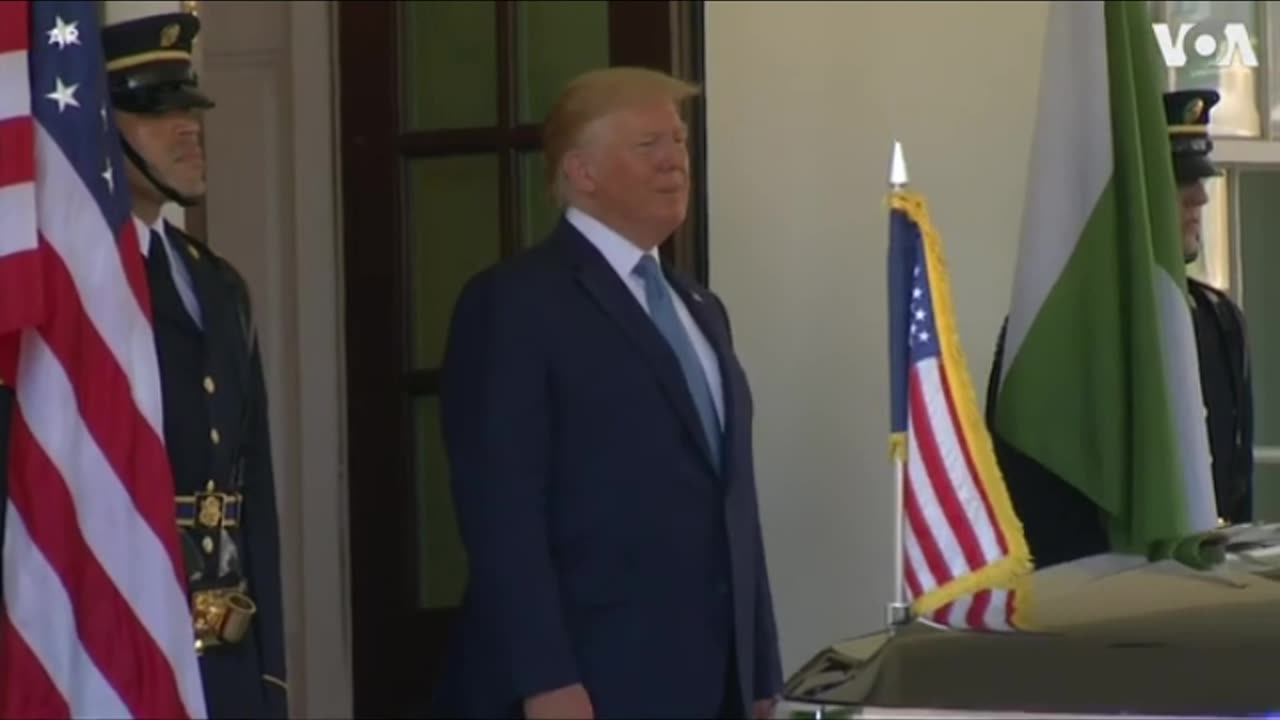 US President Donald Trump Greets Pakistan's Prime Minister Imran Khan at the White House