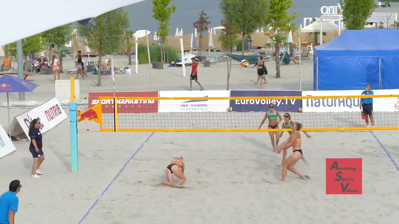 Beach Volleyball Superb Rallies After Break