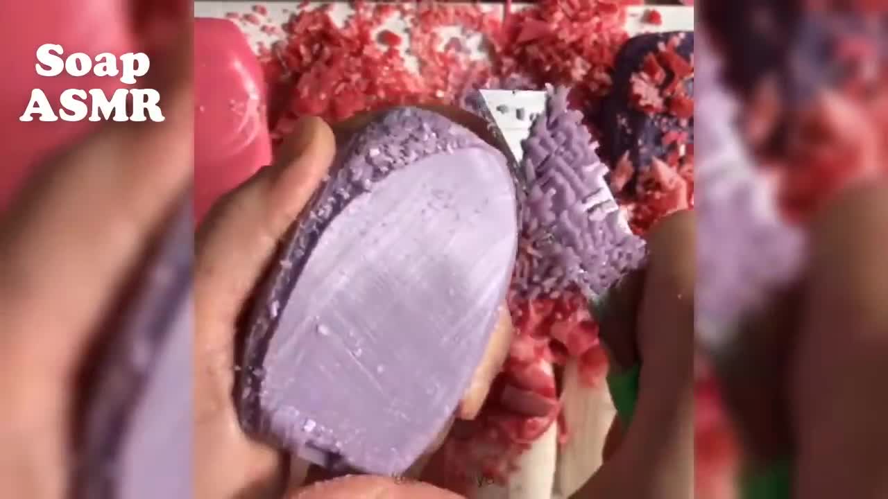 5:49 of Relaxing ASMR Soap Carving