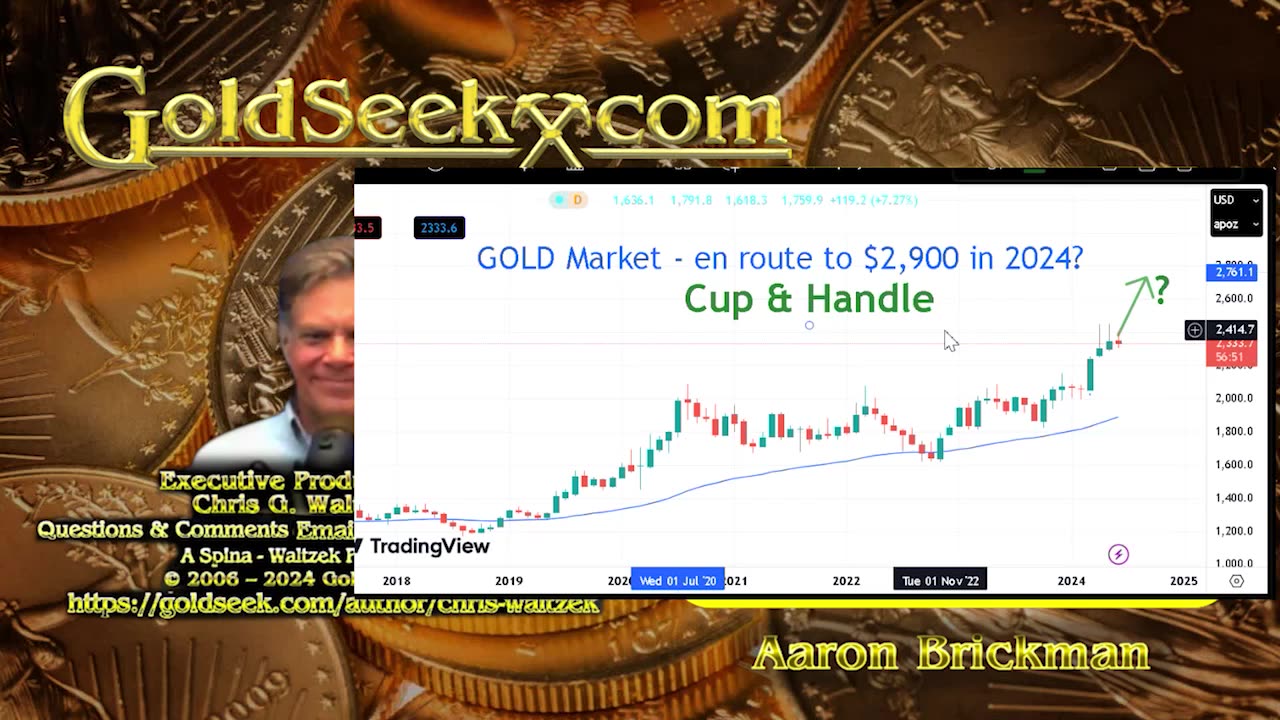 GoldSeek Radio Nugget - Aaron Brickman: Silver heading to $40, Gold to $3,000?