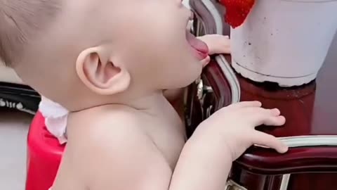 Funny cute child