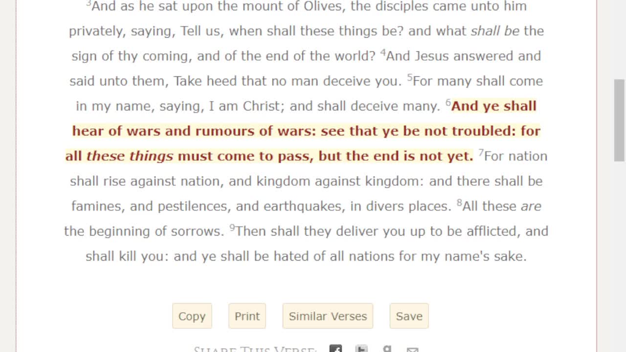 More on the turning up of war!