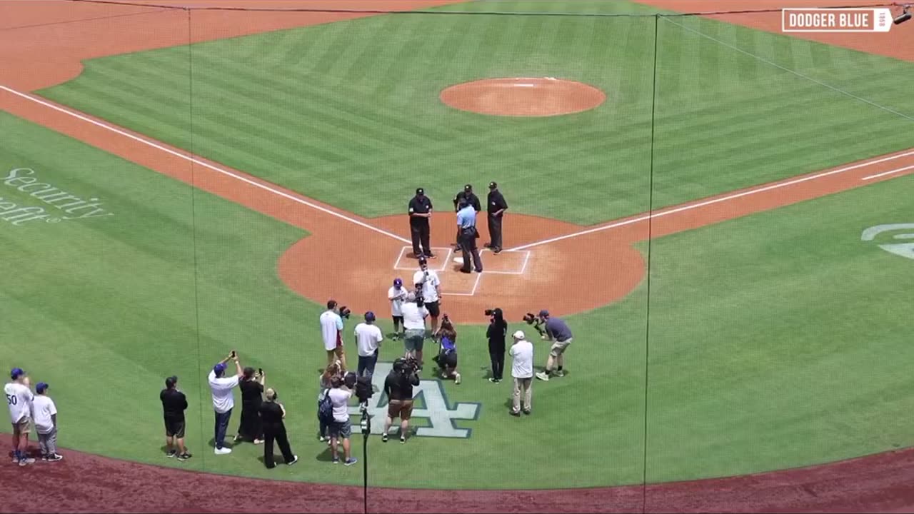 Chris Pratt Throws First Pitch for the Dodgers for “Christian Faith and Family” Day