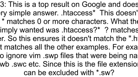 gitignore Is it possible to use regex pattern to match at least one more character