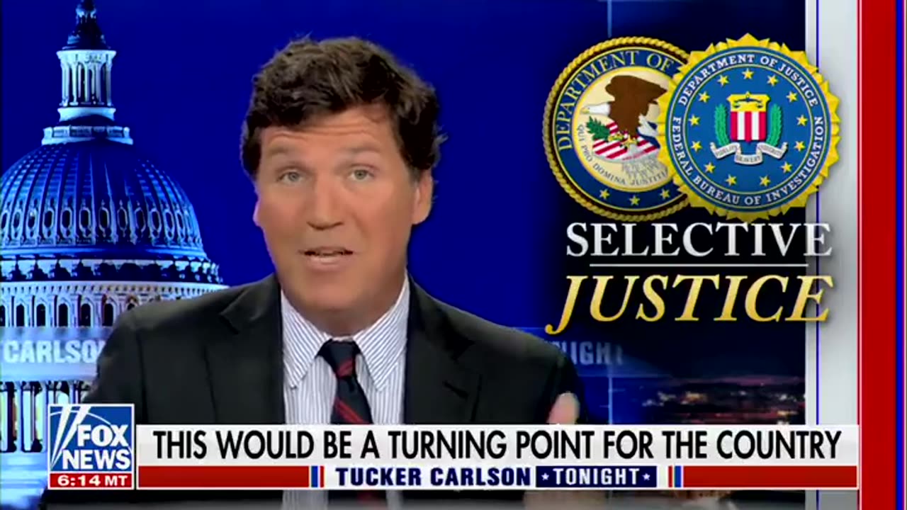 Tucker: they're taking out their political opponent using the justice system.