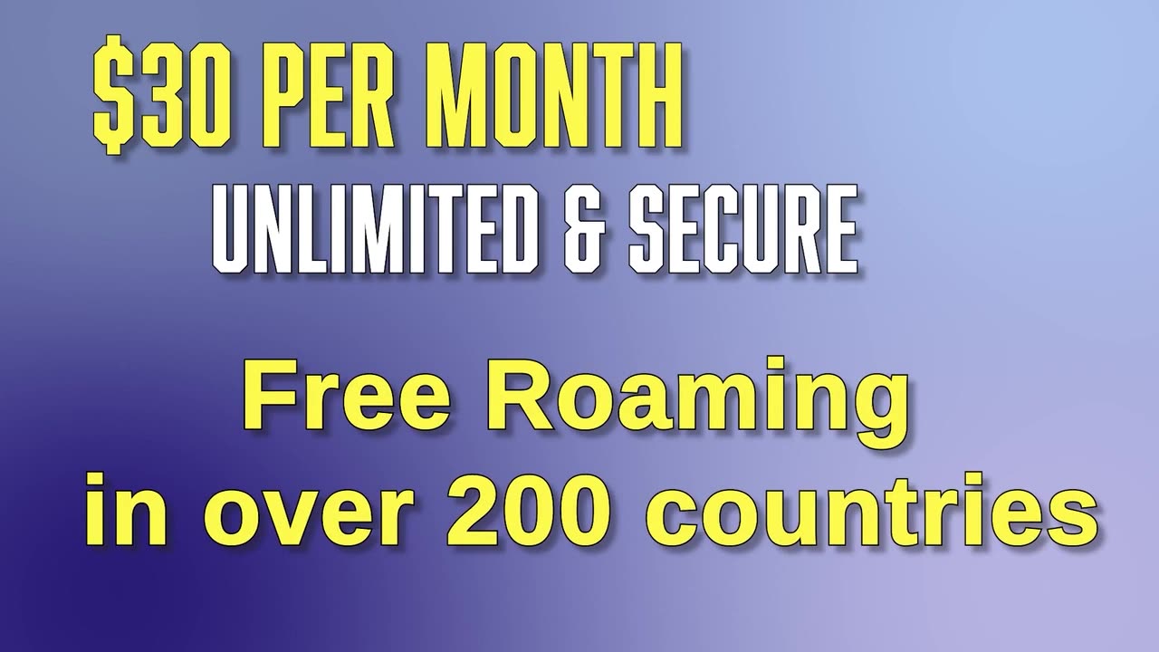 $30 Unlimited & Secure: The Ultimate Talk, Text & Data Plan!