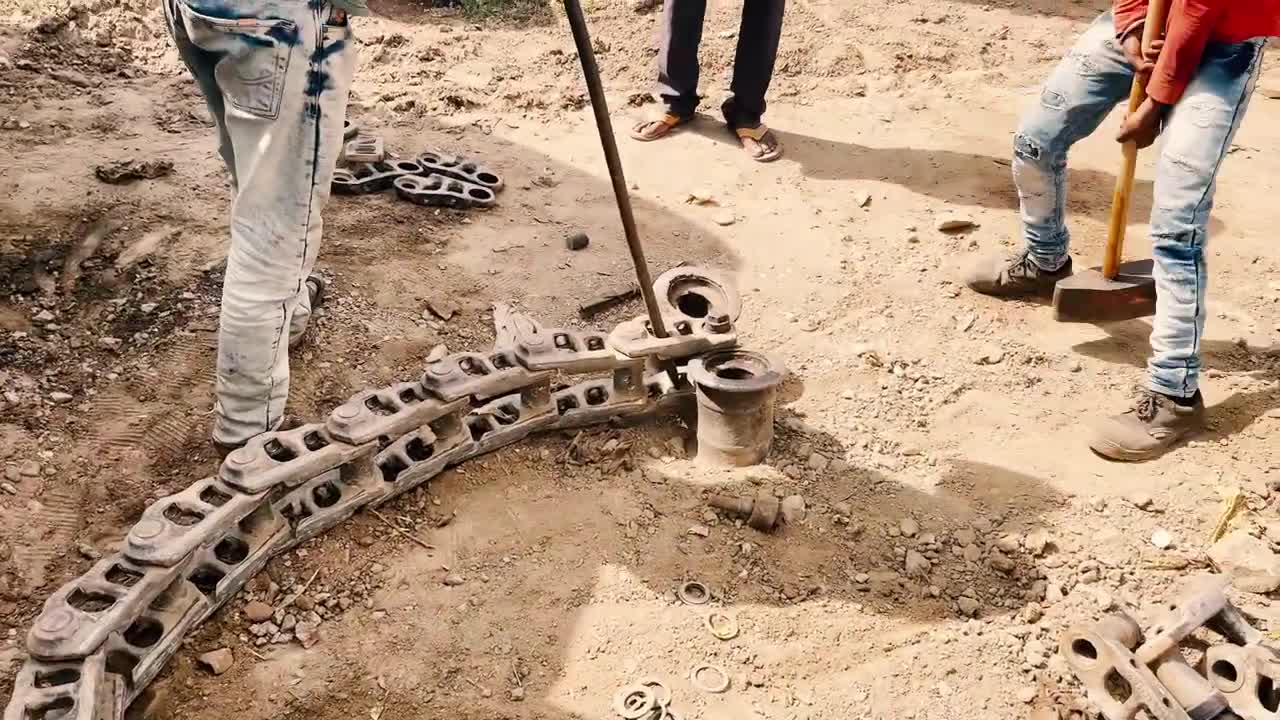 How to repair line boreing, bore weldding and track chain repair Complete Process Cat 320 2022