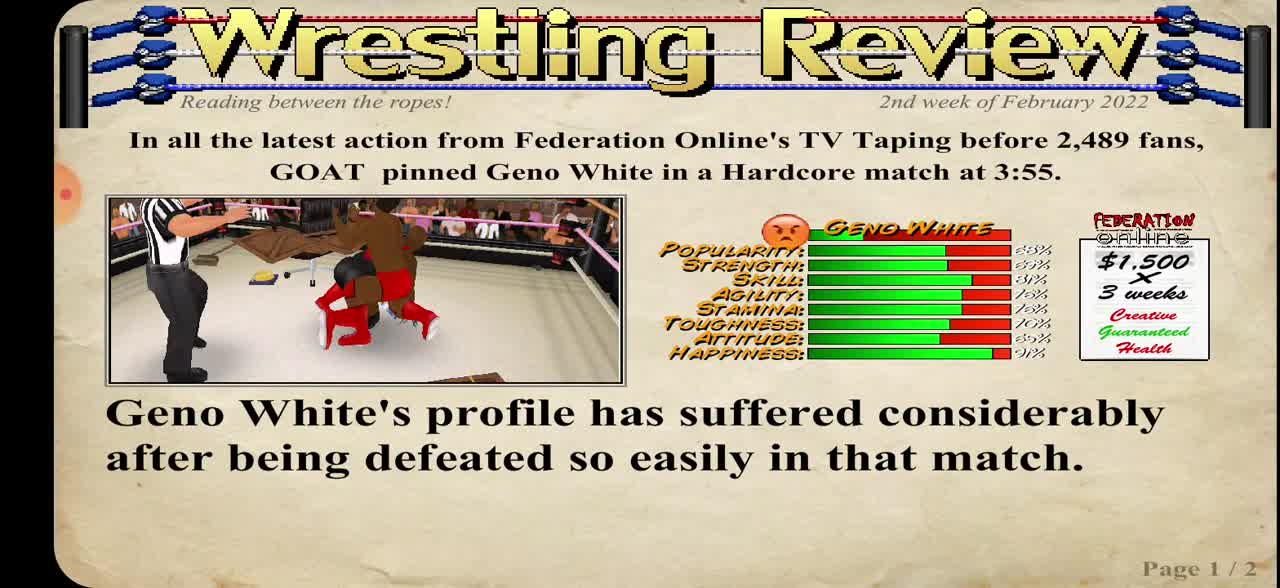 PLAYING WRESTLING REVOLUTION LIKE/FOLLOW