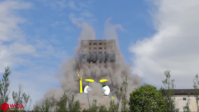 Extreme Dangerous Building Demolition Skills | Doodles and Heavy Equipment Machines Destroy Building