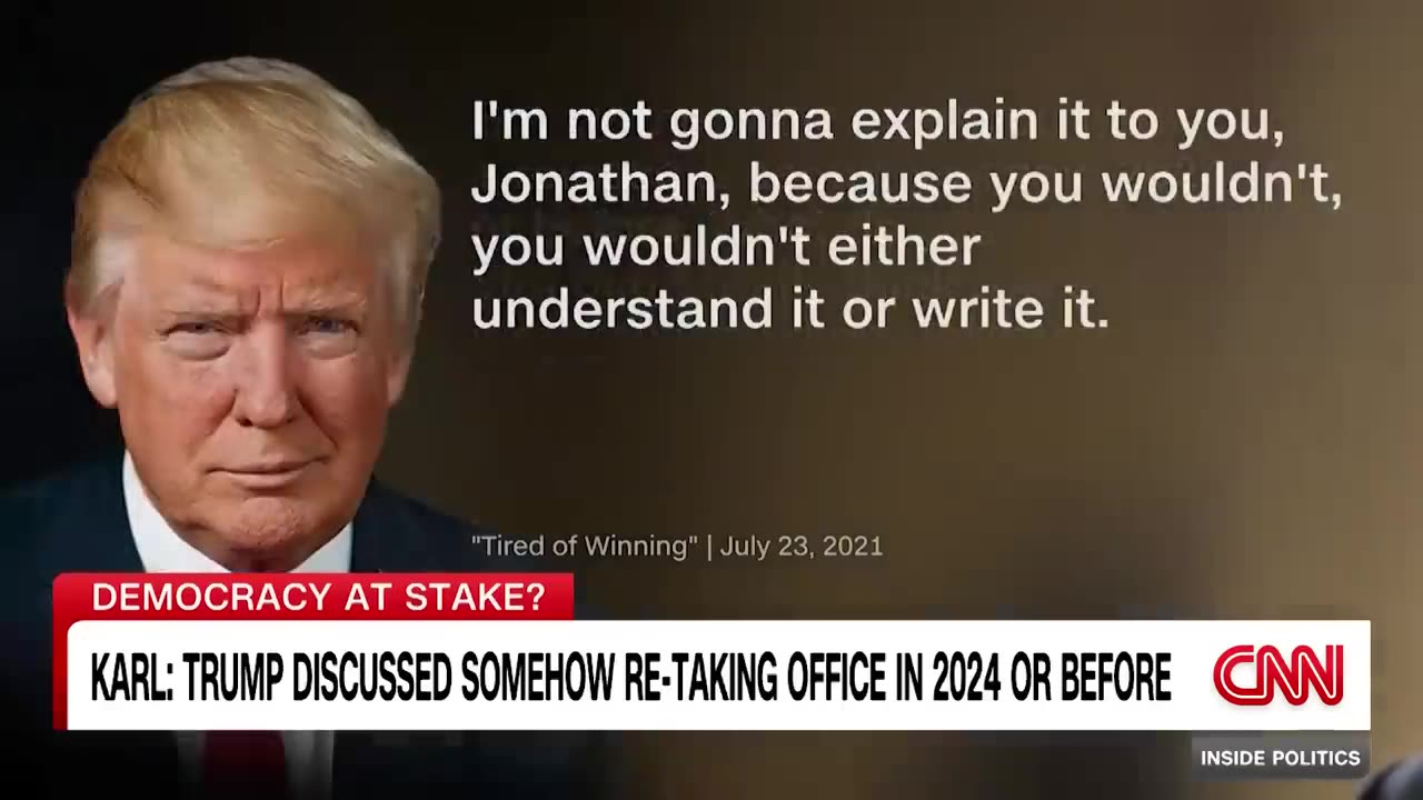 Trump talking about pre-2024 white house return