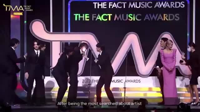 [ENG-CC] BTS JIN won 1st the Individual FAN N STAR CHOICE Award for The Fact Music Award!_Cut