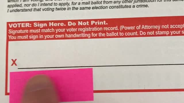 2020 Trump Biden Ballots Transparent Envelopes - Not Private - Election Fraud