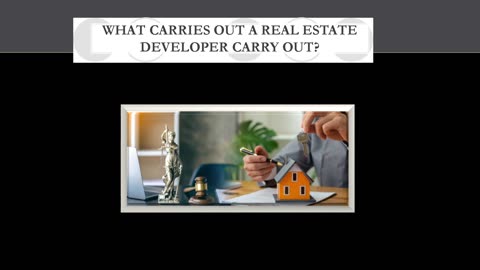 What Carries Out A Real Estate Developer Perform?