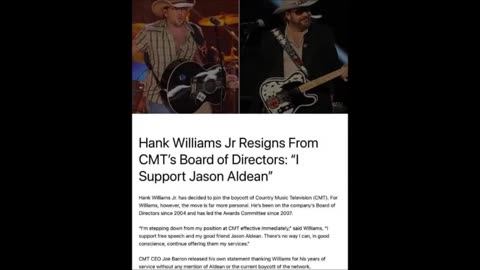 Hank Williams Jr resigns