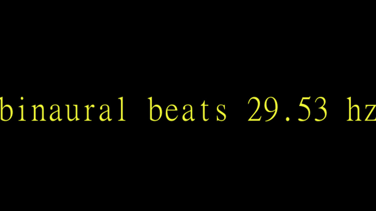 binaural beats 29.53 hz