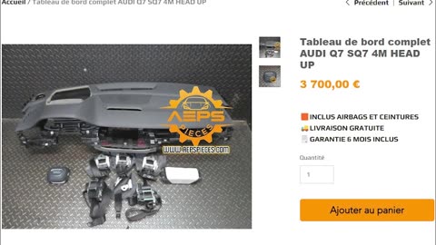 Tableau de bord complet AUDI A6 4G LIFT HEAD UP