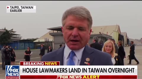 House lawmakers land in Taiwan overnight