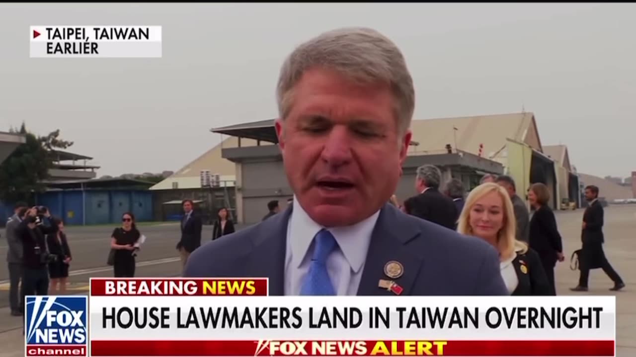 House lawmakers land in Taiwan overnight