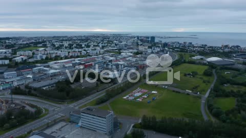 View of the city of iceland