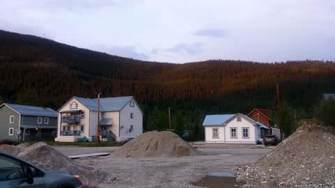 Dawson City Solstice 2 - Going back to hostel at 4 AM.