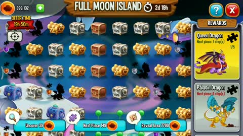 How To : Get Legendary FULL MOON DRAGON From Full Moon Island | Dragon City