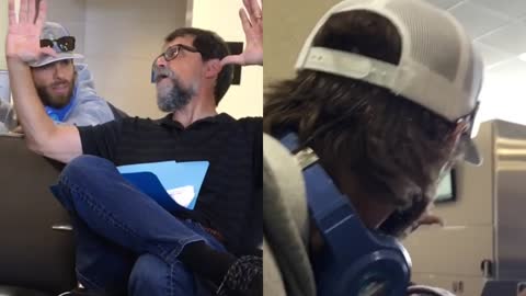 NASA astrophysicist spotted at airport and questioned by FE'er.