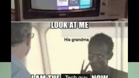 Grandma the tech guy meme