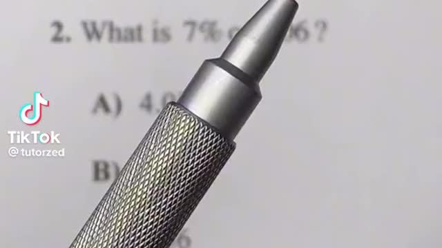 A1 MATH CLASS PERCENT TRICK