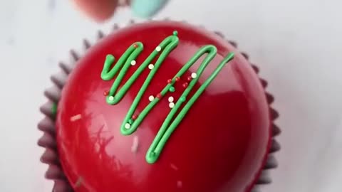 Easy Christmas ball dessert