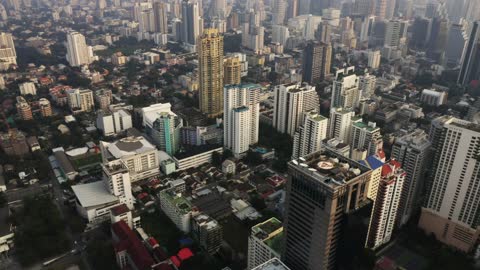 Flight over Bangkok