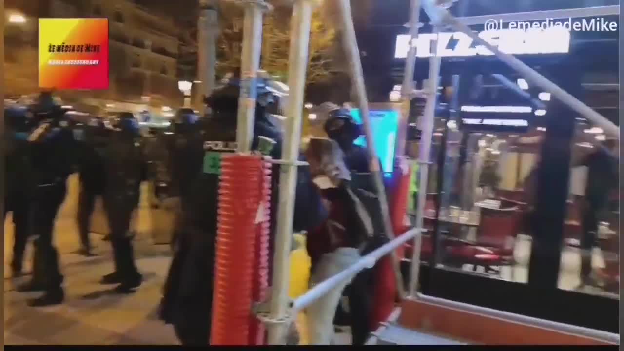 Graphic Violence: Paris Police Violently Beat Covid Protestors