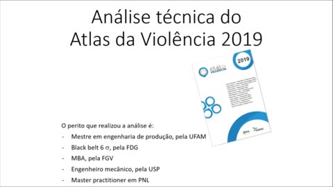 Analise tecnica do Atlas da violencia 2019 - IPEA