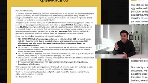 🚨 Binance US SUSPENDS Fiat Deposits (SEC ATTACKS US Crypto Exchanges)