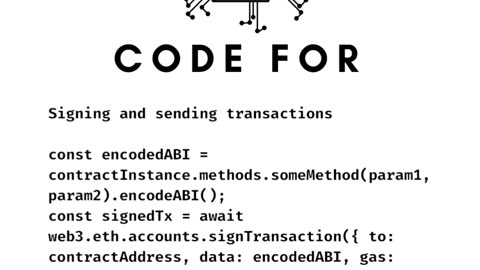 JS Code for Signing and Sending Transactions