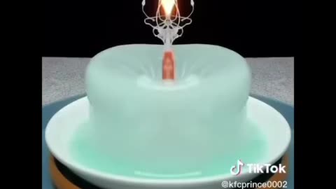 Interesting Effect of candle in water