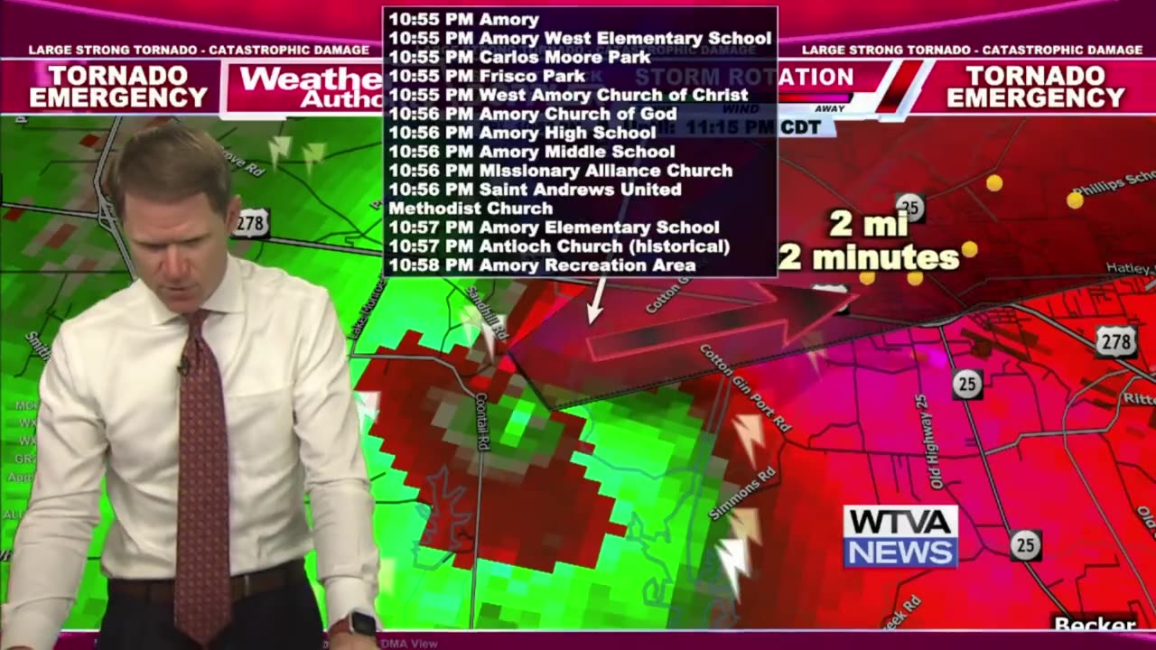 Meteorologist Says Prayer For Those Affected By Mississippi Tornado