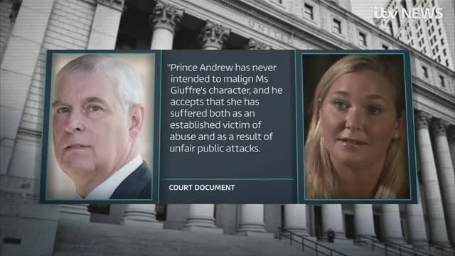 Prince Andrew and Virginia Giuffre reach settlement over sexual abuse claim | ITV News