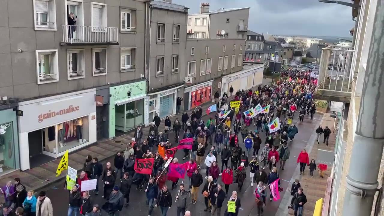 Protests in Normandy...