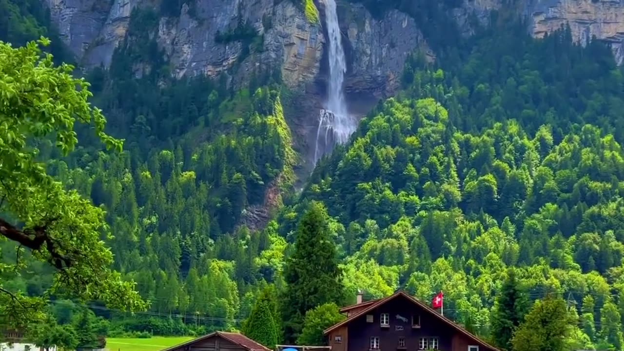 LAUTERBRUNNEN IN SWITZERLAND ONE OF THOSE PLACES THAT IS OFTEN DEPICTED ON TOURIST POSTCARDS AND MAGNETS