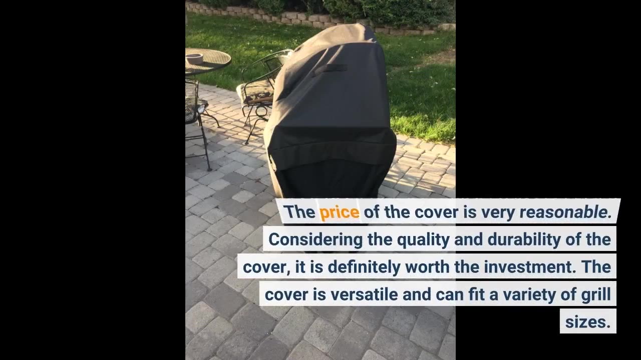 Buyer Reviews: Unicook Grill Cover 55 Inch, Heavy Duty Waterproof Barbecue Gas Grill Cover, Fad...