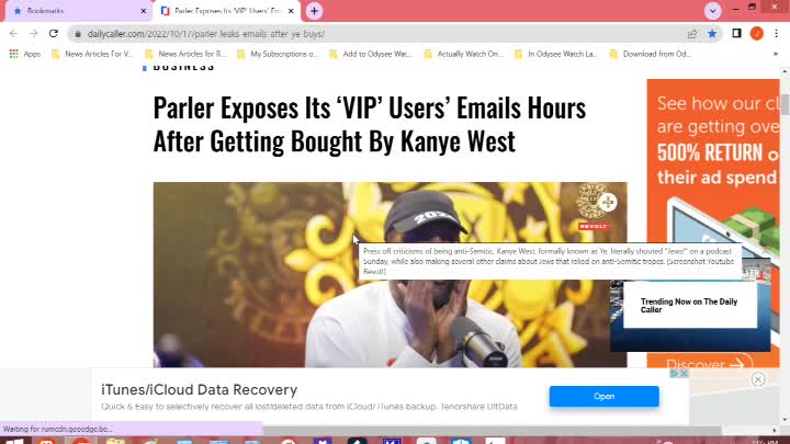 Chaos News Special Kanye West Buys Parler and Might Be Sued By George Floyd's Family Edition