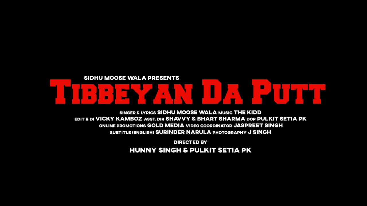 TIBEYAN DA PUTT (Full Video) Sidhu Moose Wala | The Kidd | Gold Media | Latest Punjabi Song 2020